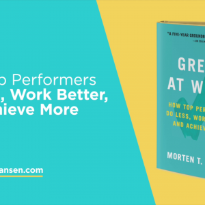 Productivity Lessons from Great at Work